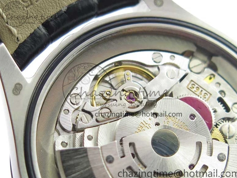 0510 Cellini 50519 Real Date SS BP Maker Best Edition Black Dial Sticks Markers on Black Leather Strap SA Affordable 3087